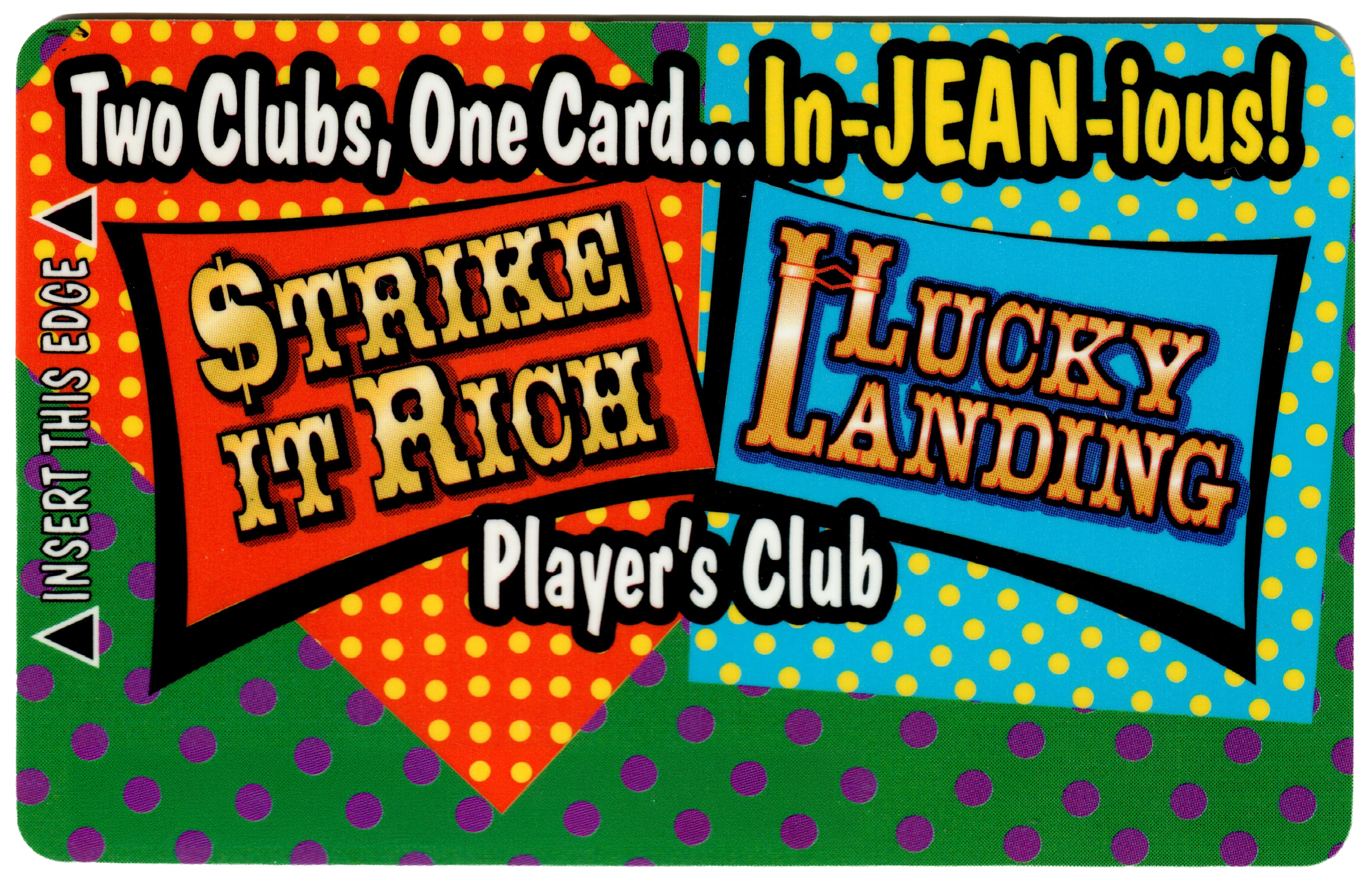 Original Lucky Landing Club Card